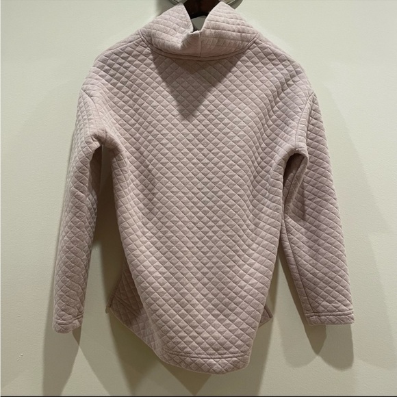 RBX Womens Pink Diamond Quilted Cowl Neck Sweater - Picture 4 of 10